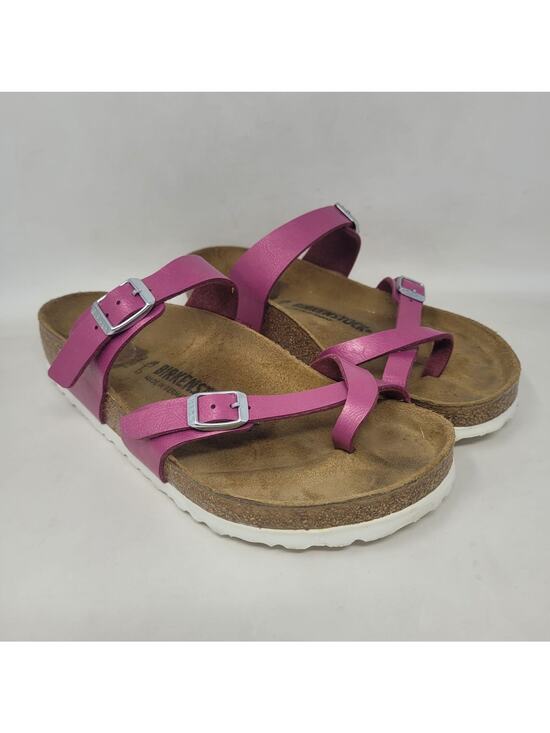 Birkenstock Shoes - Birkenstock Mayari Sandals EU39 US8.5 Pink Magenta Haze Birko-Flor Slip On